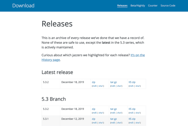 Как откатиться к прошлым версиям WordPress (для решения проблем с плагинами и темами) Как откатиться к прошлым версиям WordPress (для решения проблем с плагинами и темами)