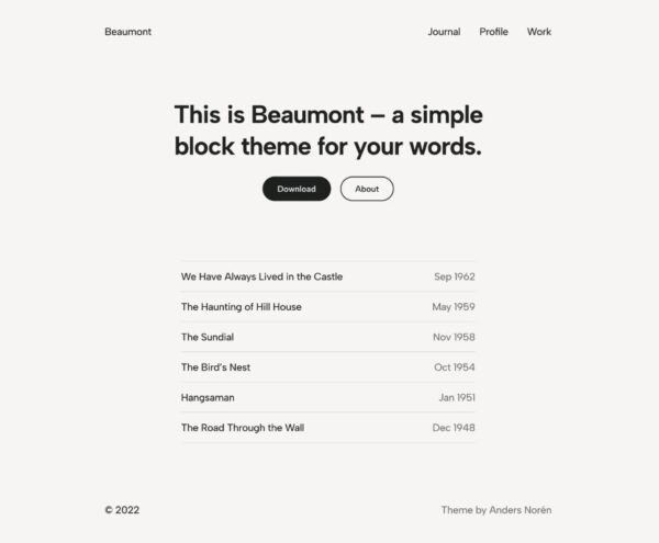 Beaumont: новая блочная WordPress-тема, предназначенная для длинного контента