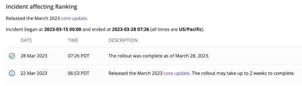 Google завершил мартовское обновление основного алгоритма
Google завершил мартовское обновление основного алгоритма