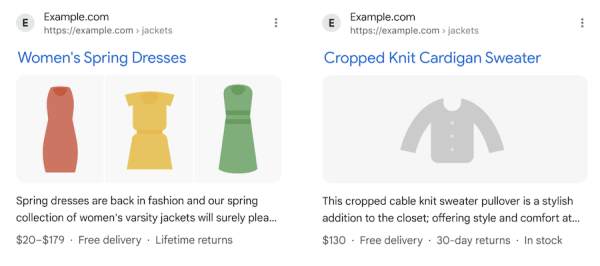 
            Google начал показывать информацию о доставке и возврате в сниппетах магазинов
        