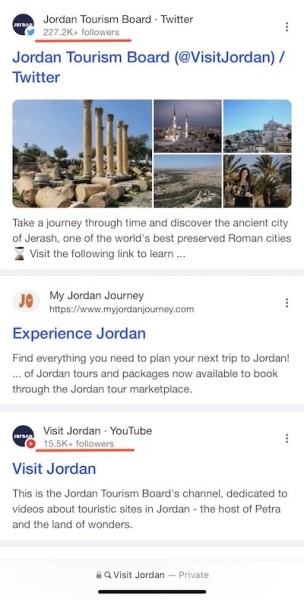Google тестирует новое место показа количества подписчиков в результатах выдачи из соцсетей
Google тестирует новое место показа количества подписчиков в результатах выдачи из соцсетей