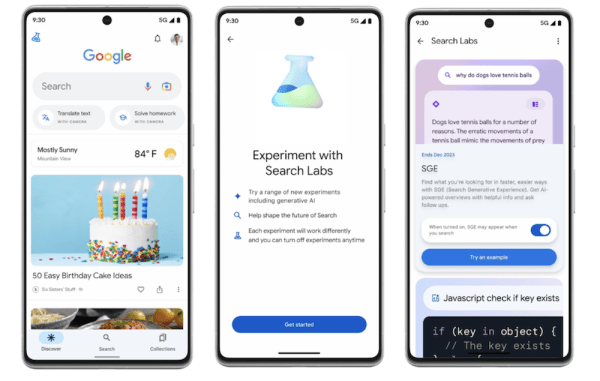 Google открывает Search Labs
Google открывает Search Labs