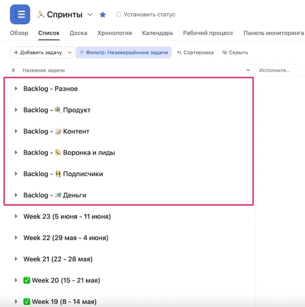 Школа digital-продуктивности: как планировать еженедельные спринты, чтобы ничего не забывать. На примере Asana Школа digital-продуктивности: как планировать еженедельные спринты, чтобы ничего не забывать. На примере Asana