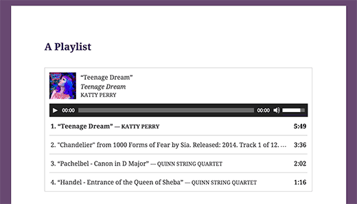 Добавление аудио файлов и создание плейлистов в WordPress Добавление аудио файлов и создание плейлистов в WordPress