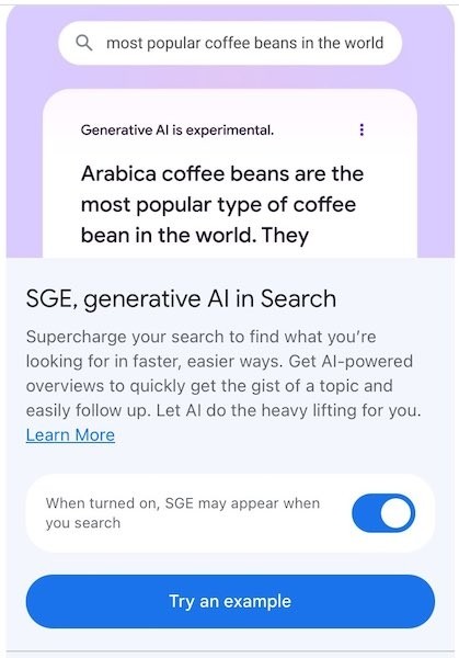 
            Google убрал дату окончания эксперимента SGE
        