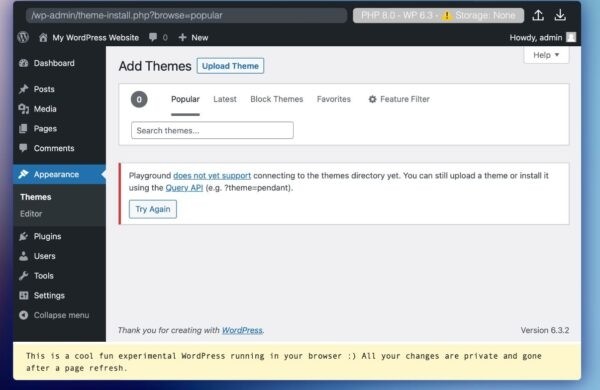 WordPress Playground: от 5-минутной установки до мгновенного развертывания