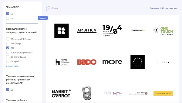 
            АКАР составила первую карту рынка креативных агентств
        