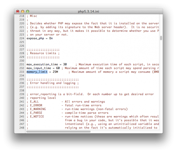 Ошибка нехватки памяти в WordPress