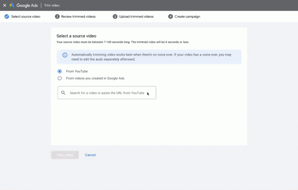 Инструмент Bumper Machine стал доступен всем пользователям Google Ads
Инструмент Bumper Machine стал доступен всем пользователям Google Ads