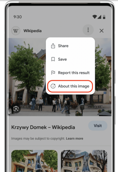 
            Google запустил инструмент для оценки визуального контента – «About this image»
        