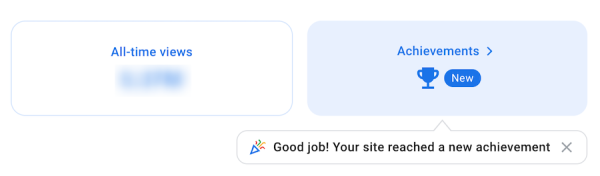 В Google Search Console Insights появился раздел достижений
В Google Search Console Insights появился раздел достижений