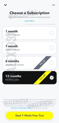 Snapchat тестирует платную подписку Snapchat Plus
Snapchat тестирует платную подписку Snapchat Plus